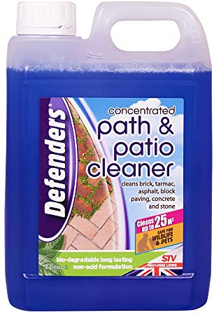Defenders Concentrated Path & Patio Cleaner – 2 Litre, Non-Acid Formulation, Clean Brick, Tarmac, Asphalt, Block Paving, Concrete and Stone