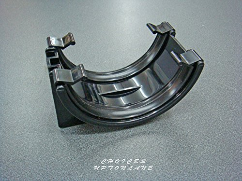 Regenrinnen-Anschlüsse, Dichtungen, halbrund, schwarz, 112 mm, Verbindungsstücke, Verbindungswinkel