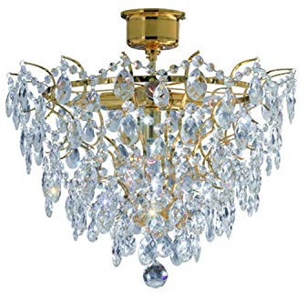 Markslöjd 100510 Deckenleuchte, Metall, E14, 42 cm, gold