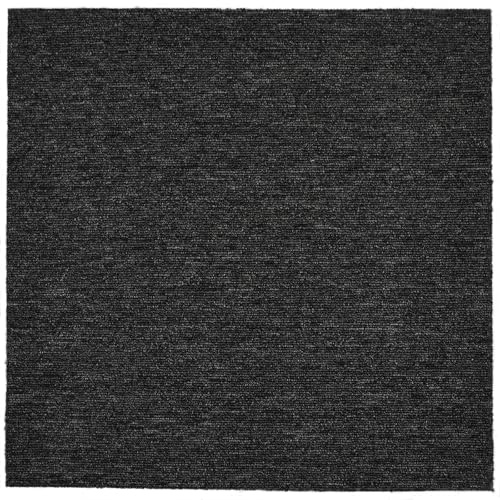Carpet Tiles - 5 SQM, 20 Tiles in Anthracite (Polypropylene, Glue Down, Bitumen Backing)