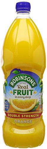 Robinsons Double Concentrate Orange Squash No Added Sugar 1.75 Litre (Pack of 2)