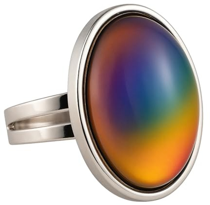 Bewild Original Oval Mood Ring (Adjustable Size) One Size fits All
