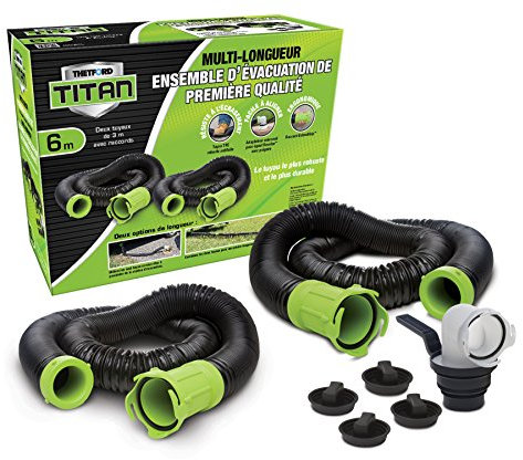 Thetford Titan 17903 Premium RV Abwasserschlauch-Set, zweisprachig