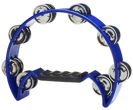 Stagg Schellenkranz Halbmond / Tambourin 16 Schellen, blau