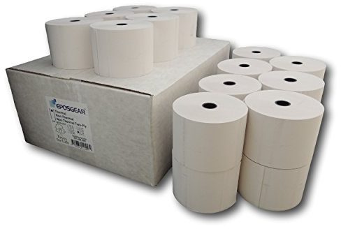 EPOSGEAR® (20 Rolls) 57mm x 80mm 57x80 Thermal Paper Till Cash Register Receipt Printer Rolls