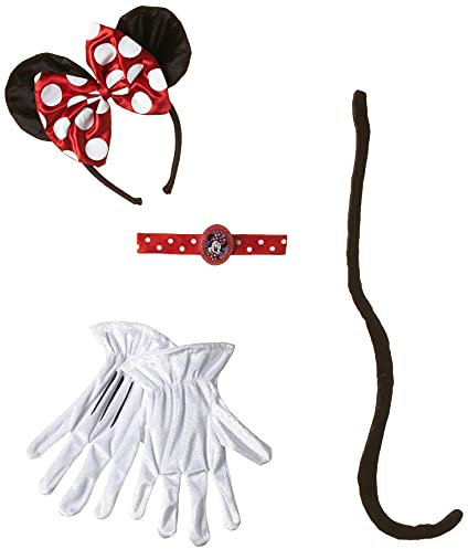 Disguise womens Disney Mickey Mouse Clubhouse Red Minnie Mouse Kit adult sized costumes, Red/White/Black, One Size US, Red/White/Black, One Size