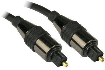 Consoletronic Black TOS Link TOSLink Optical Digital Audio Cable 5mm Lead 15m