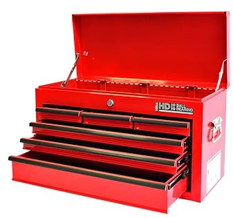 Hilka G208C6BBS BBS Heavy Duty 6 Drawer Tool Chest, Red, Medium