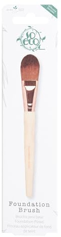 So Eco Foundation Brush - Flat Vegan Makeup Brush for Liquid & Cream Foundation, Soft Synthetic Bristles, Bamboo Handle, Cruelty-Free Beauty Tool