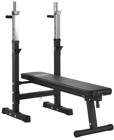 Mirafit Adjustable Folding Weight Bench with Dip Station