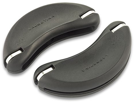 Lagostina Ricambi Clip Coppia di Maniglie Estraibili, Plastica, Nero