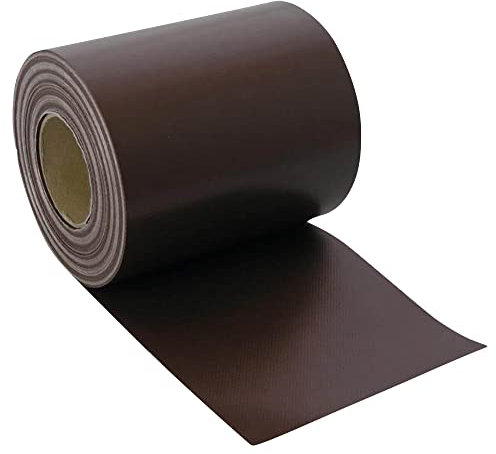 NOOR Panel de Valla de PVC Opaco, 630 g/m2, marrón, 0,19 x 35 m, la protección Visual Ideal para tu Valla de Doble Varilla, Tiras de protección Visual en Muchos Colores, Resistente a la Intemperie