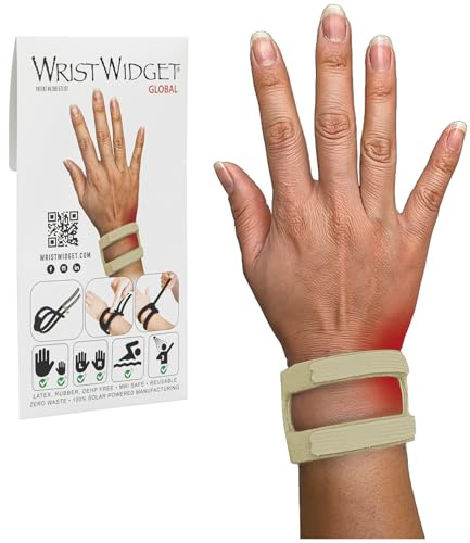 WristWidget - Bracelet de support breveté et ajustable pour lésions du TFCC, blessures au ligament triangulaire, douleurs cubitales, tension due au lever de poids - main droite ou gauche