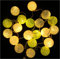 GURU SHOP Stoff Ball Lichterkette, 20`er LED Kugel Lampion Lichterkette - Hellgrün/weiß, 7x7x350 cm