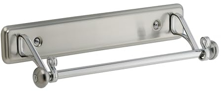 iDesign dérouleur sopalin, porte sopalin élégant en métal, dévidoir sopalin mural pour un rouleau d'essuie-tout, argenté