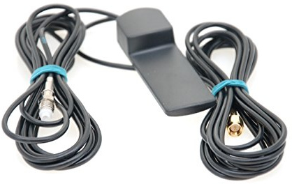 Antenne Alda PQ antenne Combi pour 3G (UMTS), 2G (GSM) et GPS avec connecteur SMA/M et FME/F et câble de 2.5m, antenne adhésive pour Montage sur vitre sur Voiture, Camion, véhicule à Moteur