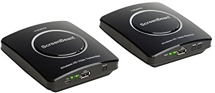ScreenBeam MyWirelessTV2 Wireless HD Transmitter & Receiver Extender – Wirelessly Connect HDMI-Enabled Media Device to HDTV or Projector Screen, Full HD 1080P, 150 Foot Range