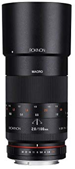 Rokinon Lente Macro teleobjetivo de Marco Completo F2.8 ED UMC de 100 mm para cámaras de Lente Intercambiable Fuji X