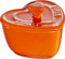 Staub Keramik 2er Set XS Mini Cocotte Herz Dessertschale Auflaufform Orange 8 cm