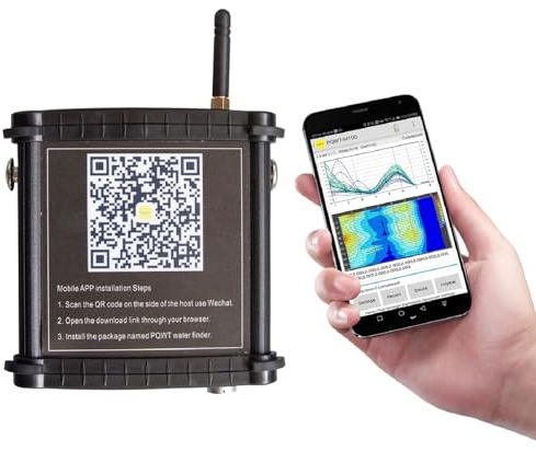 PQWT-M100 Portable Détecteur D’Eau Scanner Equipement Auxiliaire de Détection D’Eau Souterraine pour Le Forage de Puits, 100M