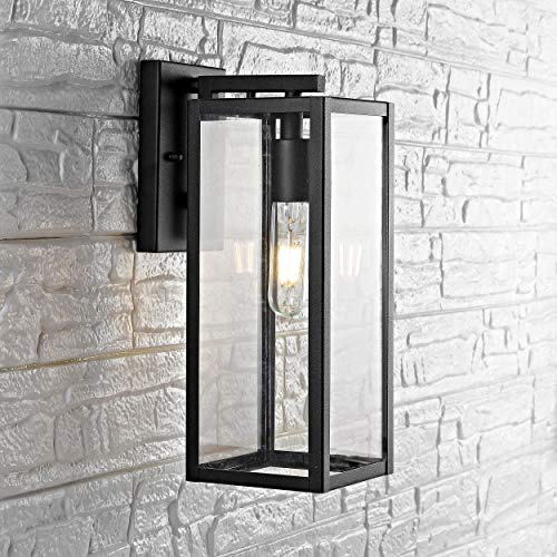Safavieh Lighting Norsan Black Outdoor Wall Lantern (LED Bulb Included)