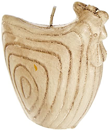 HGD Kerze Hahn ''Holzdesign'' (klein), Wachs, Braun