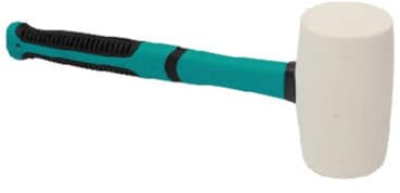 BIHUI - Mazo de goma de agarre suave de cabeza blanca