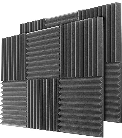 ACOUSPANEL Espuma Acústica Pack 28 Paneles Acústicos de 30x30x3cm Sin Comprimir
