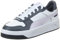PUMA Damen Carina Street Sneaker, White-Lilac Frost-Galactic Gray, 36 EU