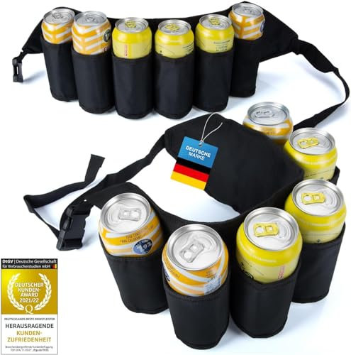 Beer Holster Beer Bottle Holder Beer Belt Bottle Holder (Beer Belt 6 Compartments)