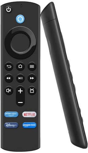 Replacement Voice Remote Fit for TV Remote (4k, 2nd Gen,3rd Gen, Lite), and fit for Smart TVs Cube (1st Gen and Later) with 4 Shortcut Keys, Pioneer/Insignia Smart TV