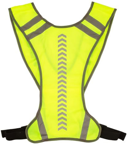 FDJZXW Sicherheitsweste,Verstellbare Warnweste Motorrad,Warnweste Erwachsene mit Taschen,Geeignet für Frauen,Männer und Kinder,Sicherheitsweste für Nachtradfahren,Laufen,Gehen und Joggen