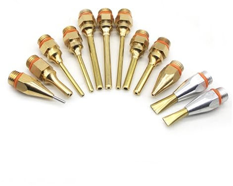 Pistola Silicona Caliente, Pistola de pegamento termofusible de 1,5x70mm, 1,8x55mm, boquilla larga de cobre, boquilla de diámetro grande y pequeño, boquilla de 1mm con llave de boquilla, 1 unids/lote