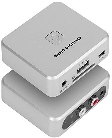 GOTOTOP Audio Digitizer MP3 Converter for Cassette Tapes to Digital, USB SD Card Recording, 128Kbps Fast Transfer with Playback