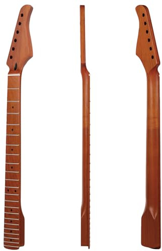 22-fret Canadian Roasted Maple Electric Guitar Neck ST Canadian Roasted Maple Electric Guitar Neck, Cow Bone Nut