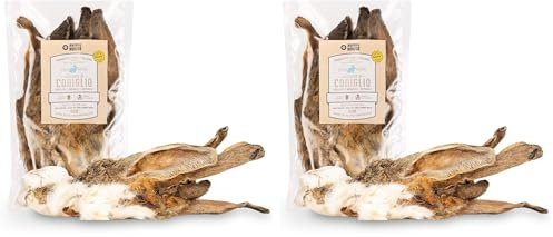 Animal House - Snack Naturale per Cani BARF alle Orecchie di Coniglio con Pelo, Delizia Proteica Europea per il Benessere del Tuo Amico a Quattro Zampe (100 GR, ORECCHIE CONIGLIO CON PELO)