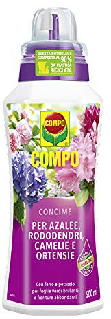 COMPO Concime per Rododendri, Azalee, Camelie e Ortensie, 500 ml