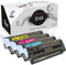 Squuido 4 Tonerkartuschen 124A kompatibel mit HP Color Laserjet 1600 1600n 2600 2600n 2600dn 2605 2605d 2605dn 2605dtn CM1015 CM1017 MFP | Hohe Reichweite 2500/2000 Seiten