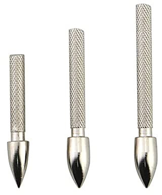 SHARROW 50 Stück Bogeneinsatz Pfeilspitzen 4,2 mm 60/80/100 Grain Einsatz Breitspitzen Einkleben der Pfeilspitzen für Pfeilschaft Bogenschießen DIY Jagd Pfeilfeldspitzen (60 Körner)