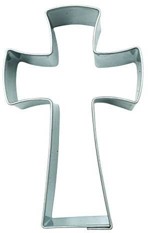 BekkiB - Ausstechform Kreuz - ca. 6,3 cm, Christliches Symbol, Ausstecher aus Edelstahl, spülmaschinengeeignet - 3461