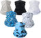 AmzKoi Multifunktionstuch Bandanas, 6 Stk Schlauchschal Herren, Halstuch Damen Winter, Atmungsaktiv Winddicht Halswärmer, Loop Schal für Motorrad Laufen Wandern Radfahren