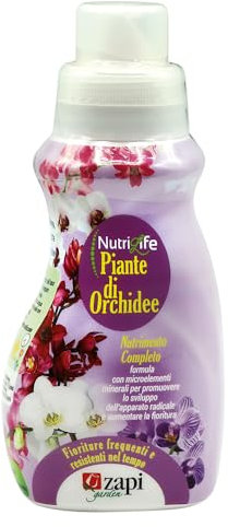 Nutrilife Piante di Orchidee, 350 ml, Nutrimento Liquido Completo con Microelementi Minerali, Fertilizzante per Orchidee in Vaso