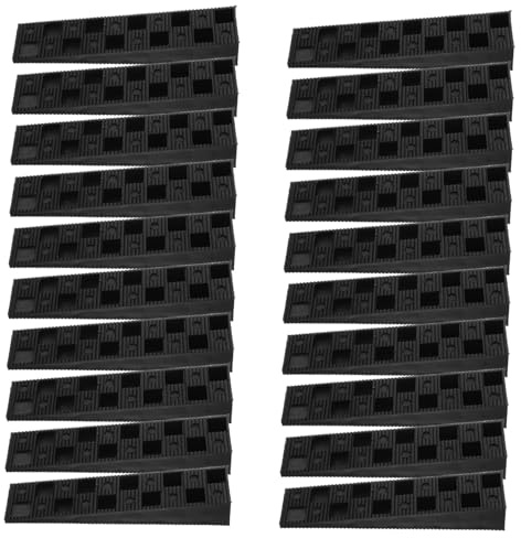 Homoyoyo 20pezzi Spessori Livellamento in Plastica Regolabili Per Installazione Finestre Costruzione e Ristrutturazione Della Casa Cunei Cuscinetti Ammortizzanti