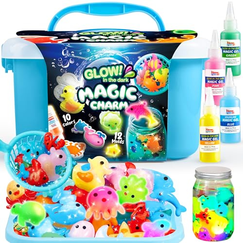 Klever Kits Ensemble de jouets magiques en gel d'eau, motif fée, pour faire vos propres animaux aquatiques, jouets, kit de bricolage, cadeaux d'anniversaire pour enfants à partir de 3 ans