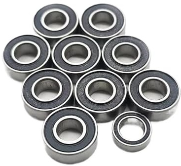 Rc Sealed Bearings For Tamiya Lunch Box For Hornet For Montero For Unimog 406 10Pcs Ball Bearing Kit Rubber Sealed RC Car Wheelie Upgrade Parts