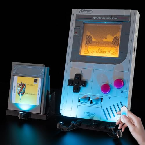 BrickSoul Upgrade Light Kit for Lego 72046 Gameboy Building Set | with ON/Off & Dimmer Switch & Hidden Cable Tech | Easy Install Lighting Set (72046 Set NOT Included)