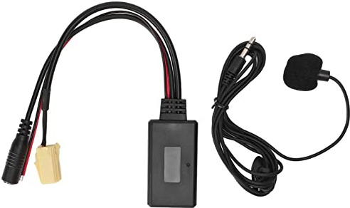 Bluetooth 5.0 aux-ljudkabel adapter med handsfree-mikrofon, lämplig för 159 2005+ och 500 Grande Punto New Panda Qubo Fiorino, trådlös musikmottagare, plug-and-play-anslutning