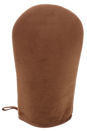 OSALADI Self Tanning Mitt Flocked Glove Lotion Applicator for Back and Body Self Tanner Applicator Mitt with Soft Fabric Surface