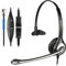 Wantek Cuffie Telefono Fisso RJ9 Monoaurale con Microfono Cancellazione del Rumore e Quick Disconnect, Auricolare Ufficio per Cisco 7942 7971 o Plantronics M10 M12 Amplificatore(600QC1)