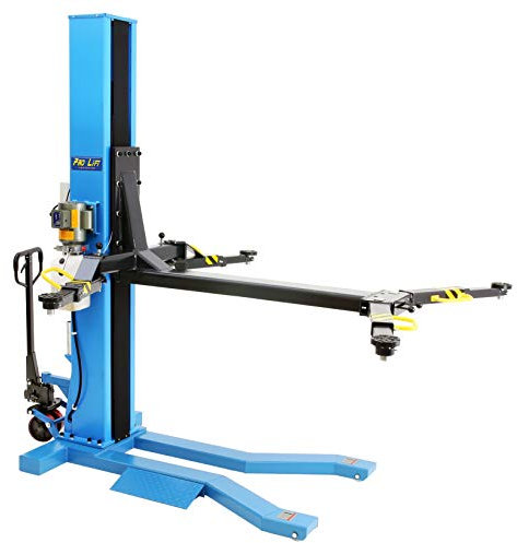 Pro-Lift-Werkzeuge 1-Säulen-Auto-Hebebühne 2,5t mobil KFZ Hebebühne 2500 kg Monolift PKW Säulenbühne portabel elektrohydraulisch Autobühne Werkstattbühne